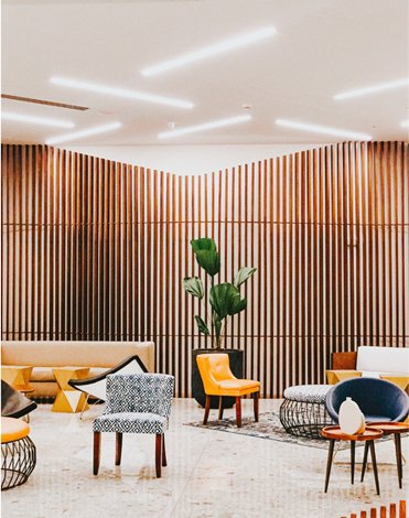 Elegant lounge area
